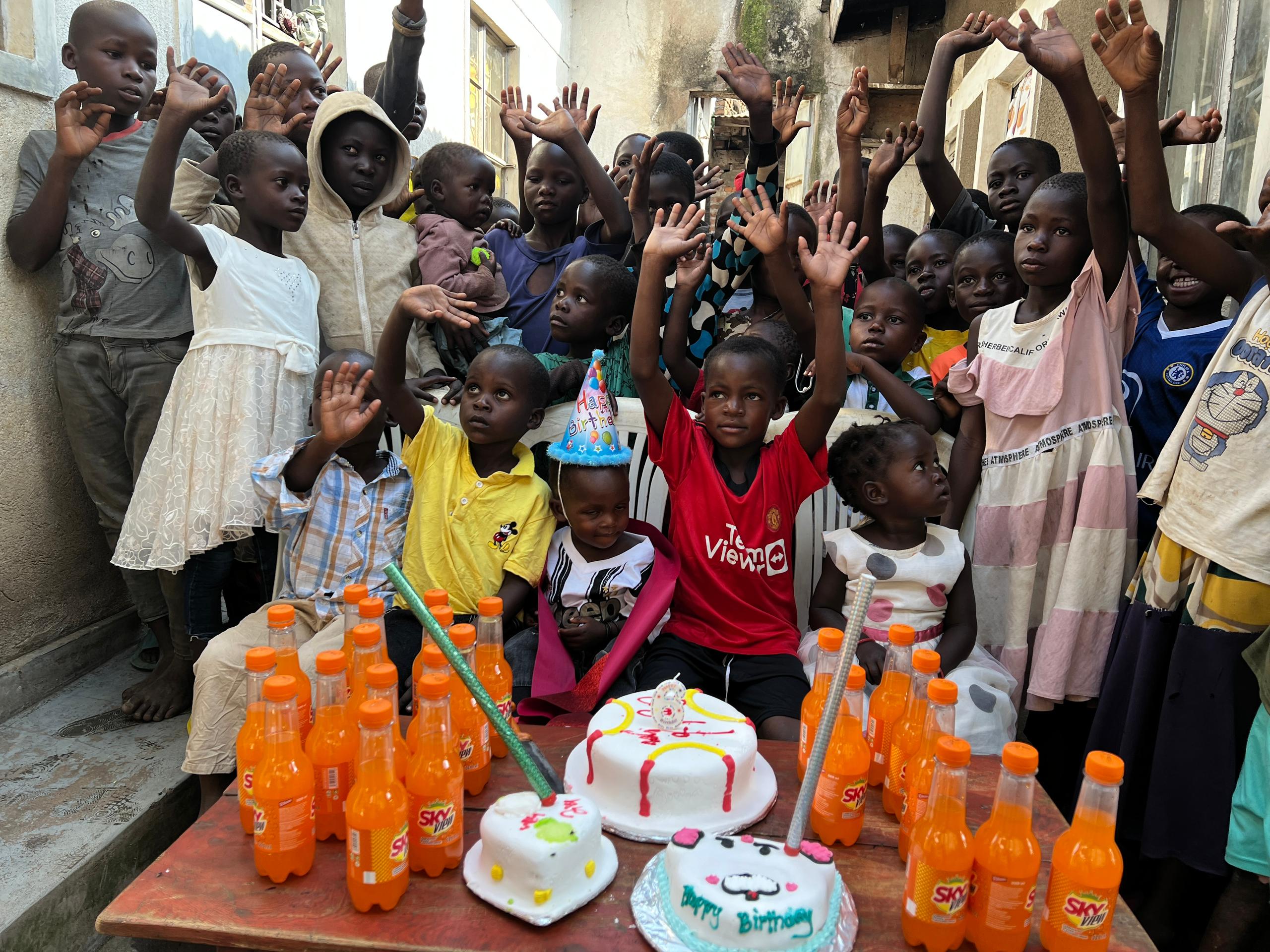 Children studying at HappyKids learning center